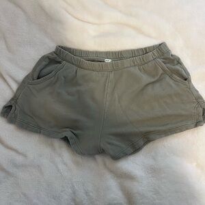 Aerie green sweat shorts